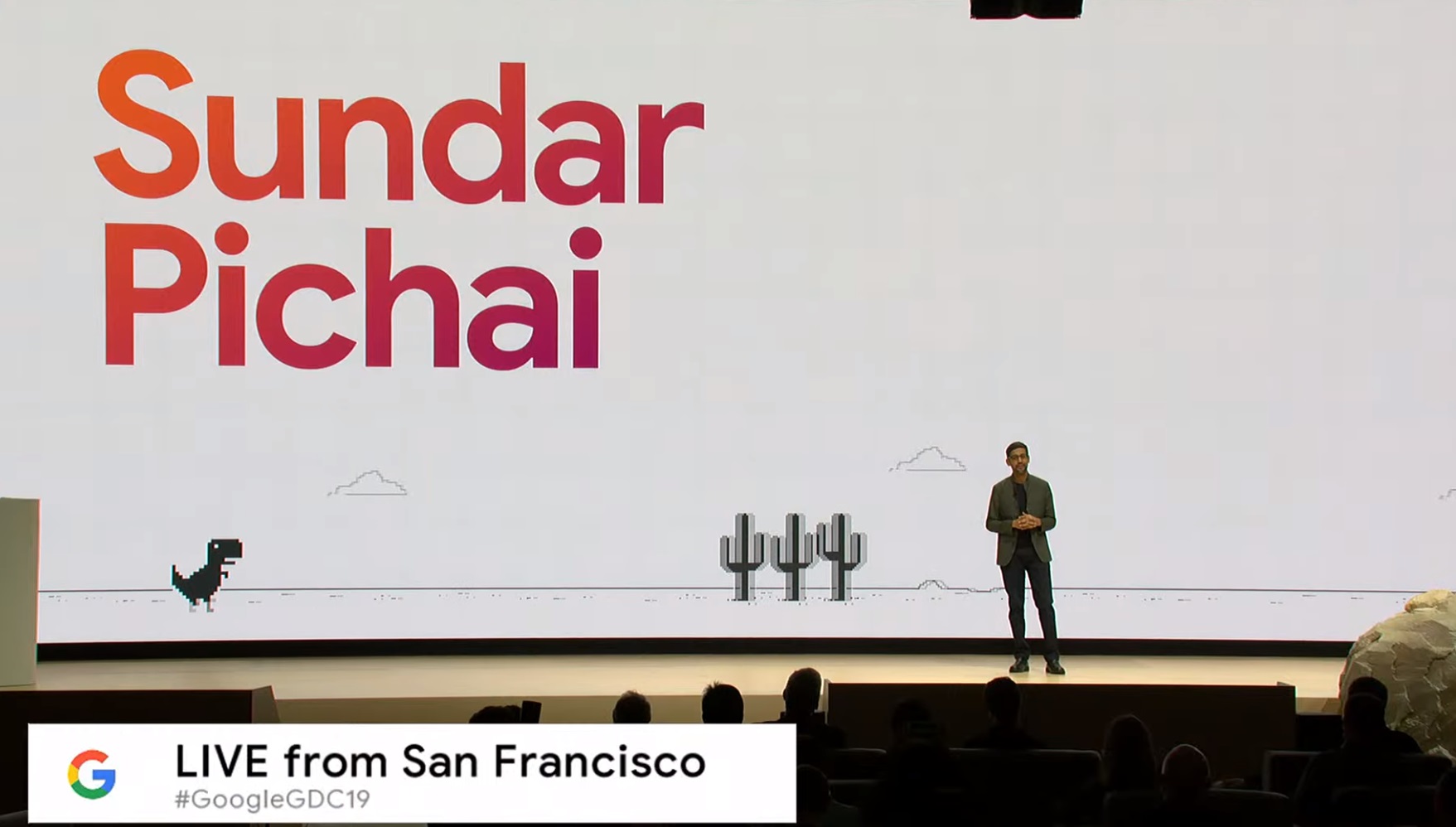 sundar pichai, live, san francisco, #stadia, Google, GDC 2019, Gaming Announcement, programapublicidad