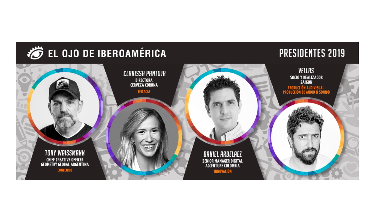 Pantoja, Waissmann, Vellas , Arbelaez, Presidentes, jurado, #ElOjo2019 , programapublicidad,