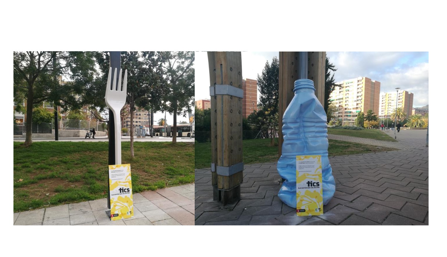 Escultura , botella , agua , Nou Barris, programapublicidad