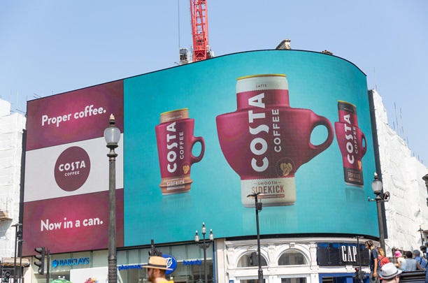 costa, Piccadilly Lights, programapublicidad