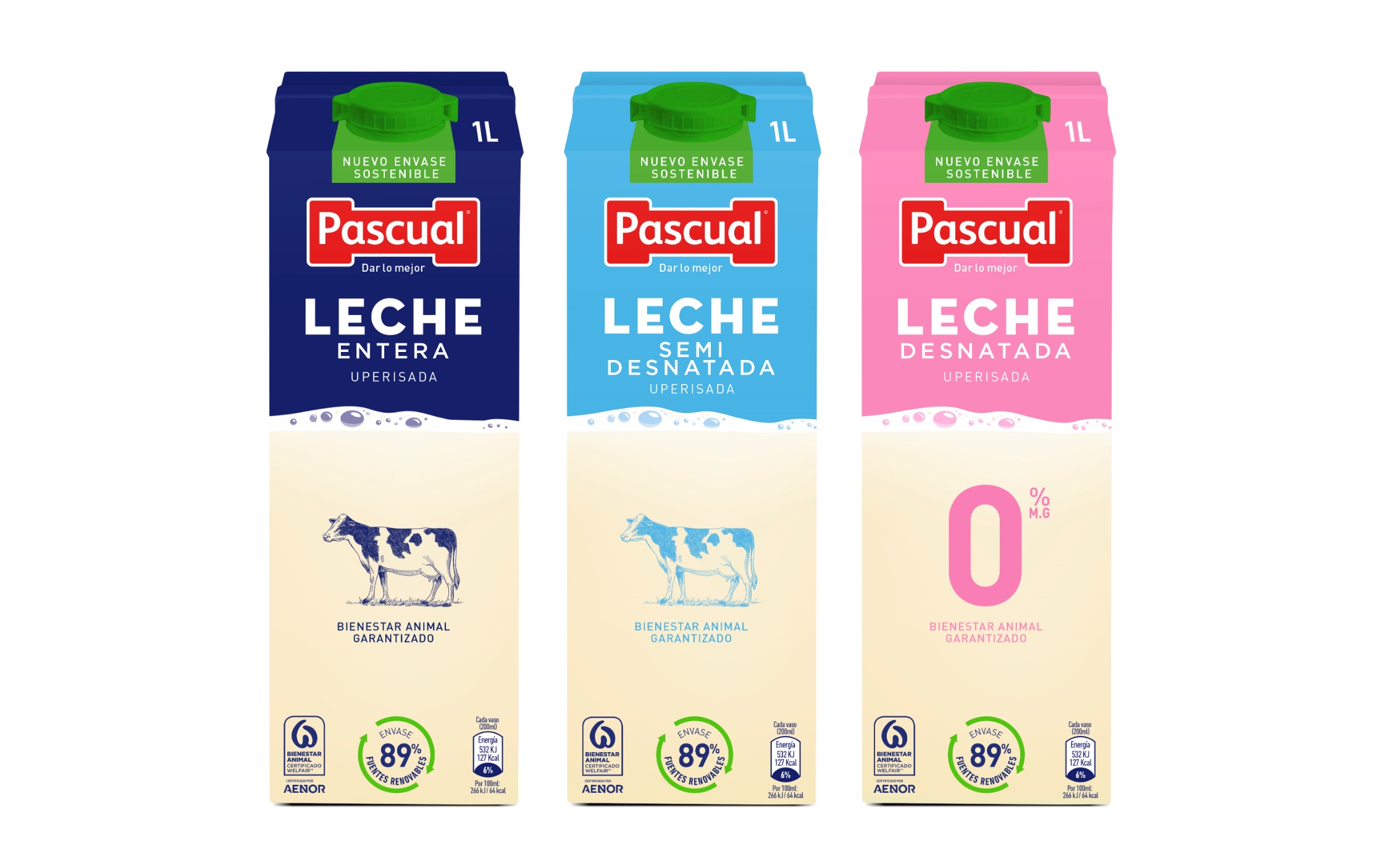 Pascual , lanza , Tetra Brik , leche UHT, programapublicidad