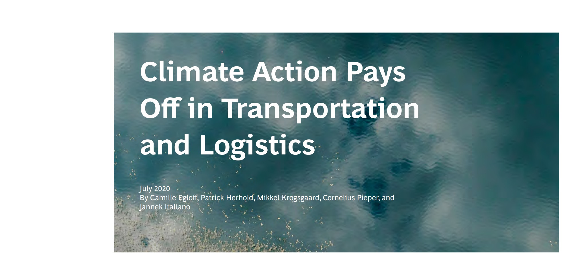 bcg, Boston, consulting, climate action ,Pays, logistics, programapublicidad