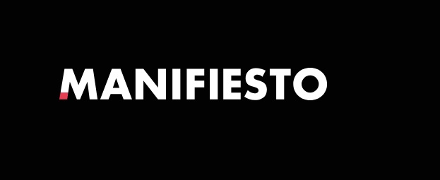 manifiesto, logo, programapublicidad