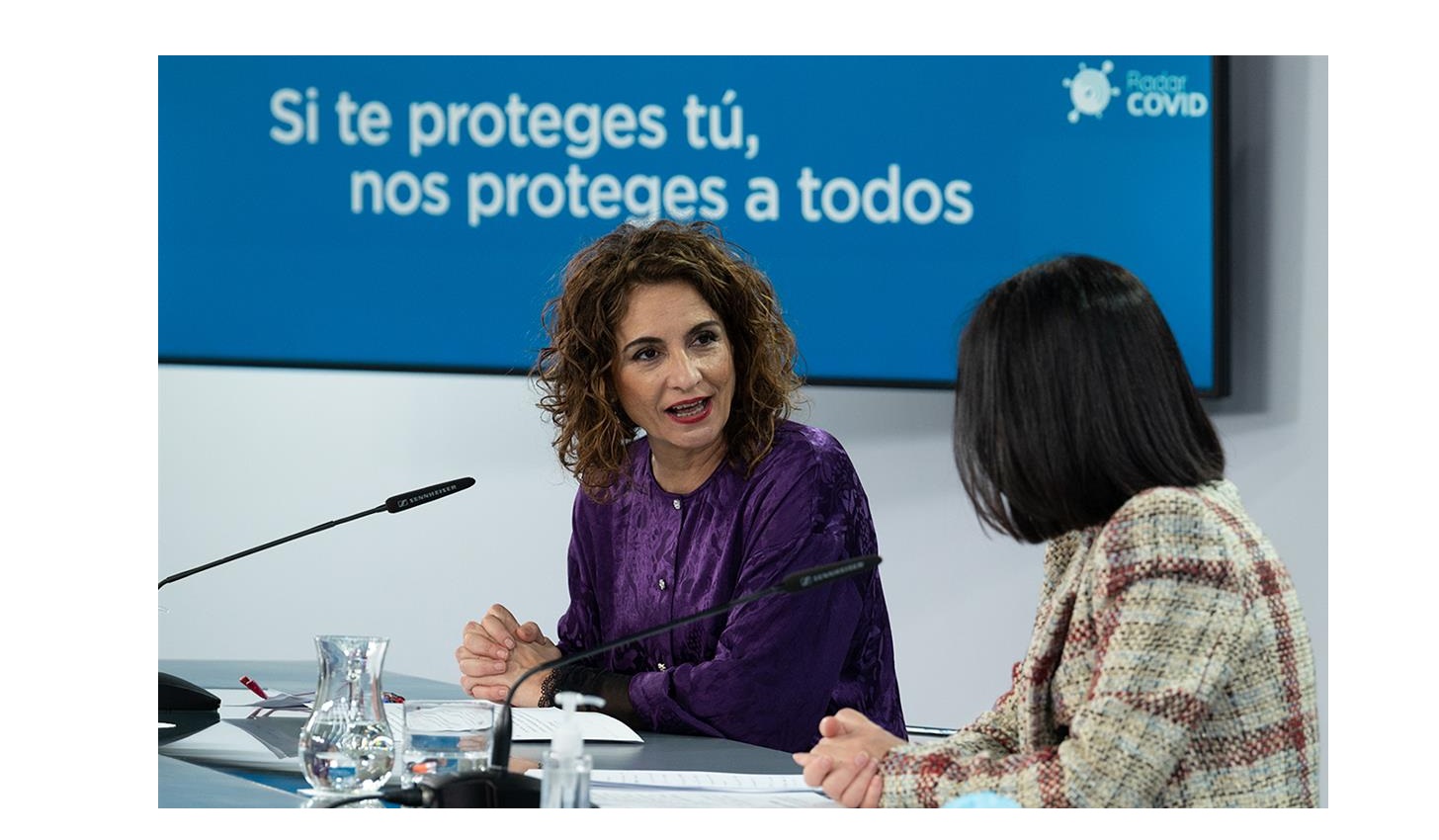 ministra de Hacienda ,portavoz ,Gobierno, María Jesús Montero, ministra de Sanidad, Carolina Darias, programapublicidad