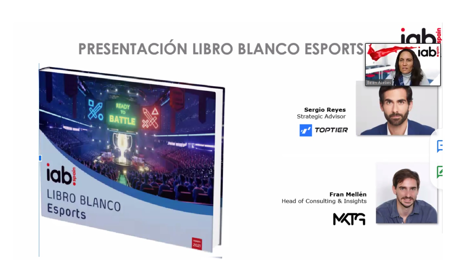 presentacion, libro blanco, esports,iab spain, programapublicidad