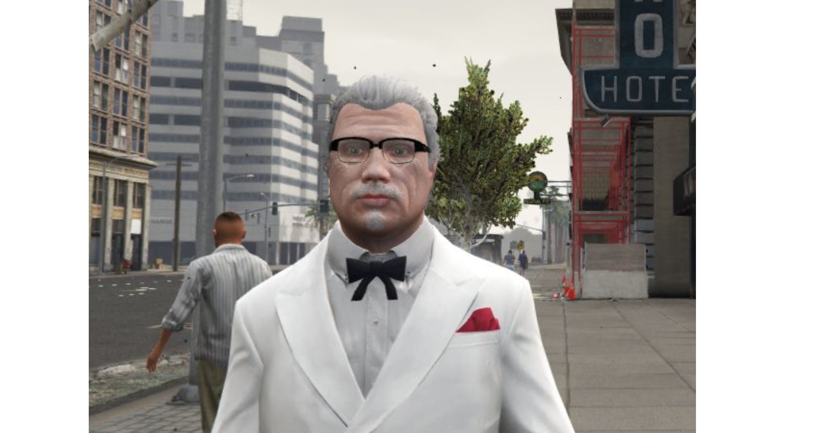 Coronel Sanders ,protagonista ,Marbella Vice, videojuego inspirado , GTA ,ps21, programapublicidad