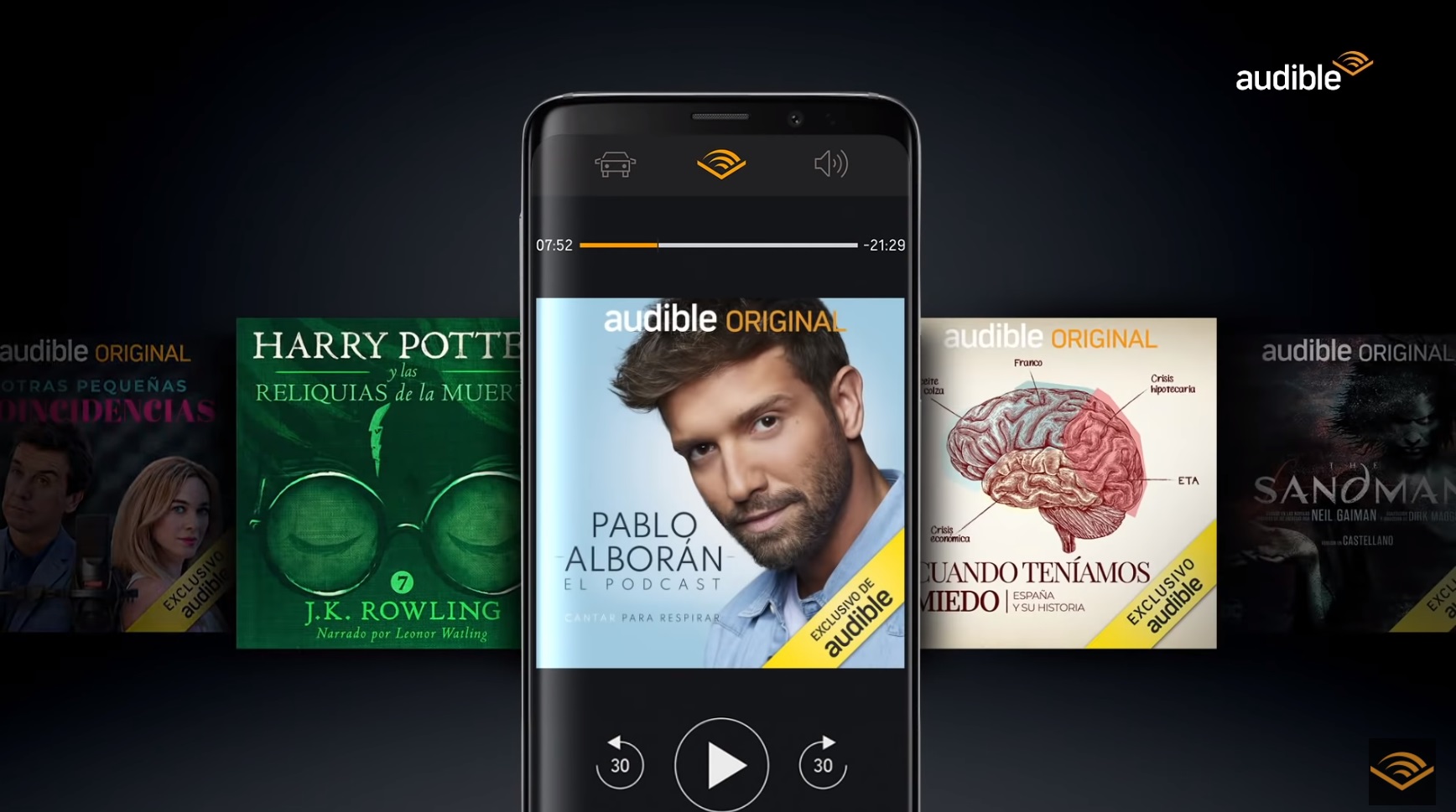 #empiezaAescuchar, #Audible , Audible,presenta, Pablo Alborán, Cantar , respirar, Spot TV ,programapublicidad