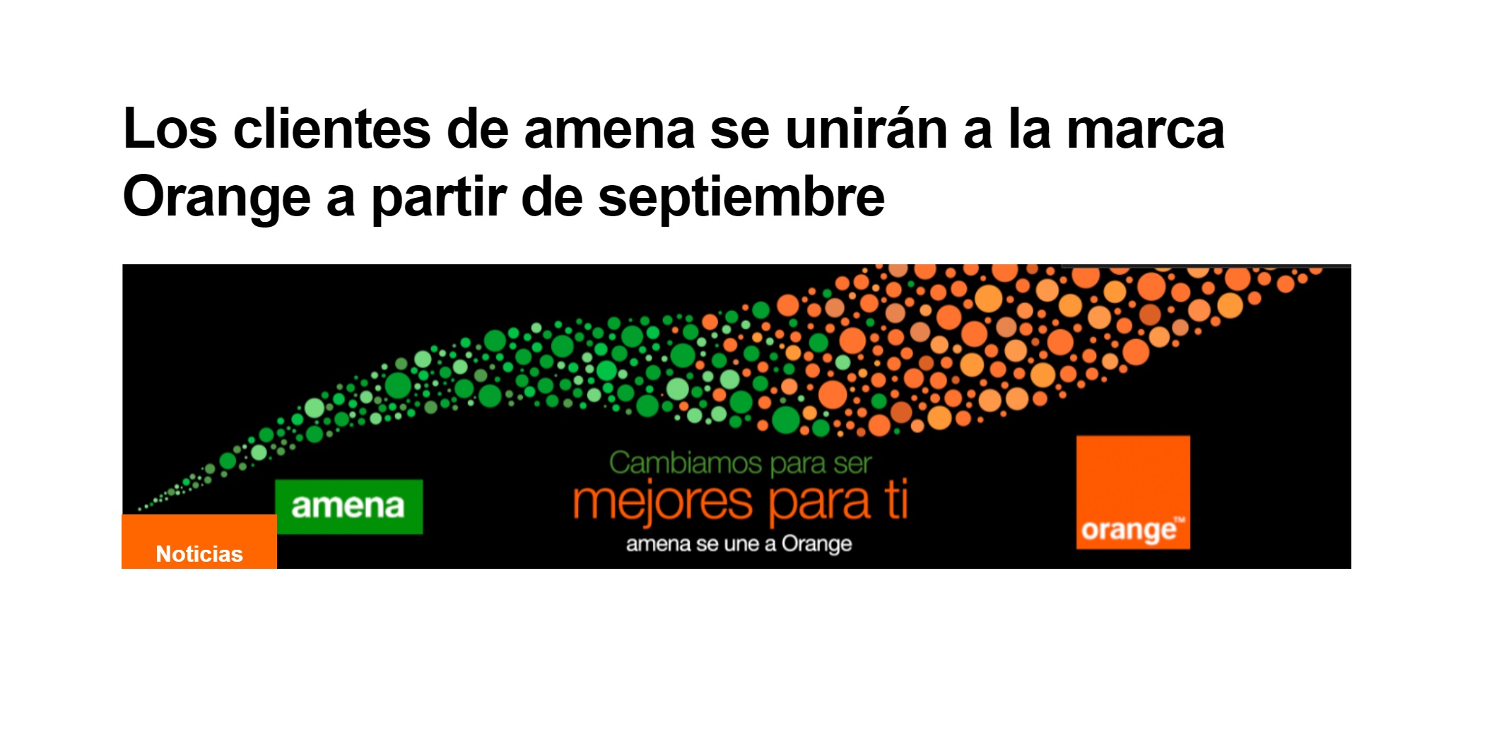 amena, unirá, orange, clientes, programapublicidad