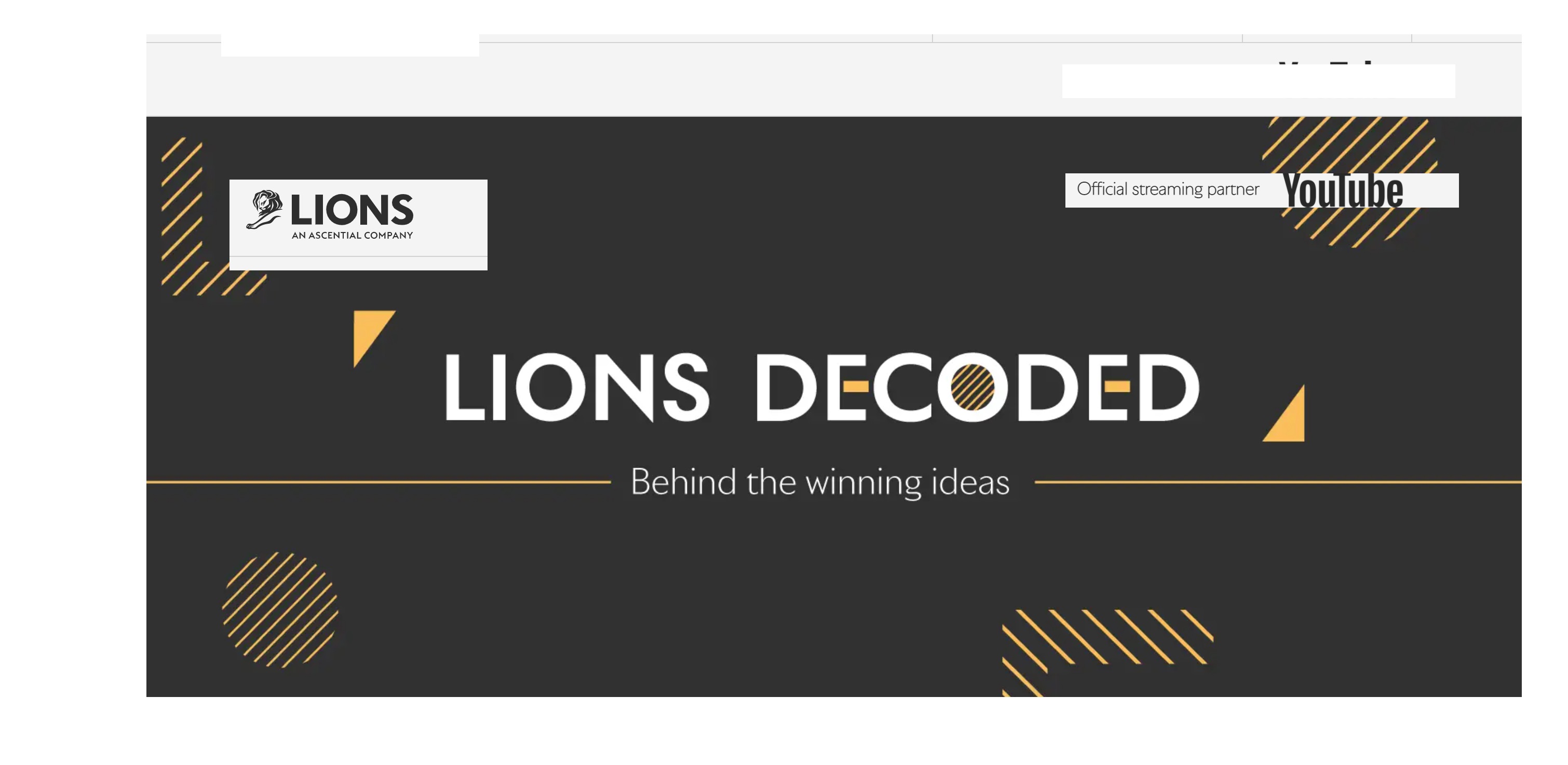 Cannes Lions , International Festival of Creativity, LIONS Decoded, programapublicidad